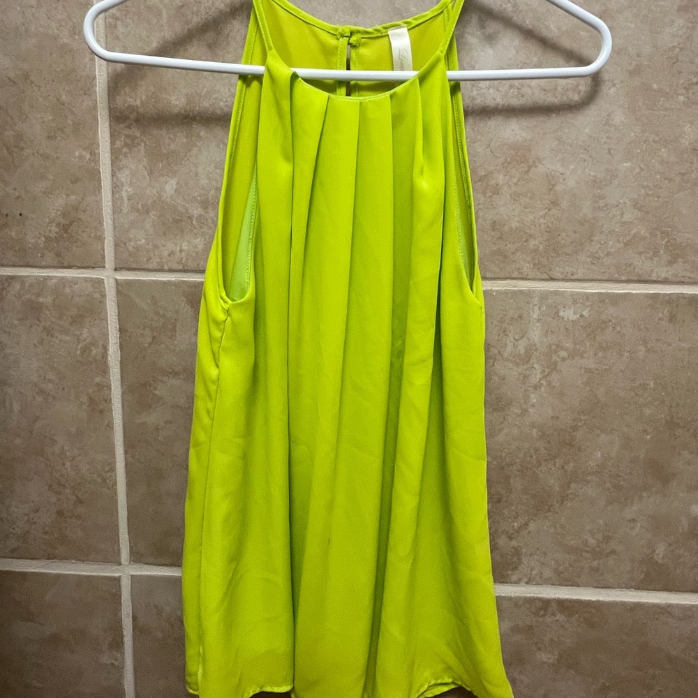 Lovely Day Lime Green Strappy Top